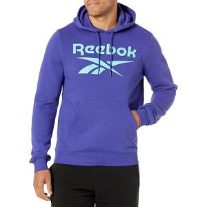 imageReebok Mens Big Logo HoodieBold PurpleWhite Logo