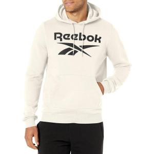 imageReebok Mens Big Logo HoodieCream WhiteBlack Logo