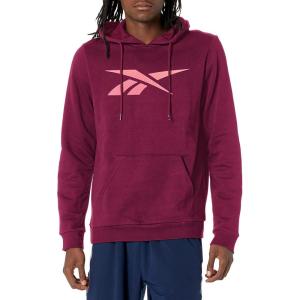 imageReebok Mens Big Logo HoodieMaroonVector Red Vector Logo