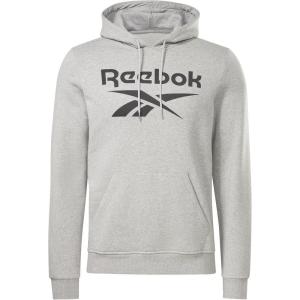 imageReebok Mens Big Logo HoodieMedium Heather Grey