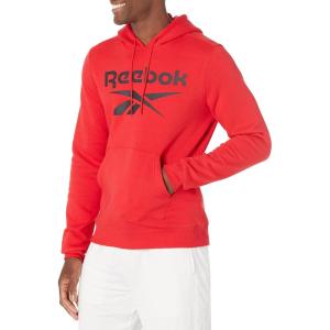 imageReebok Mens Big Logo HoodieVector RedBlack Logo