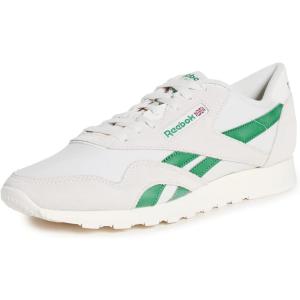 imageReebok Mens Classic Nylon ShoesChalkGlen GreenWhite