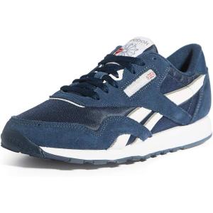 imageReebok Mens Classic Nylon ShoesTeam NavyTeam NavyPlatinum