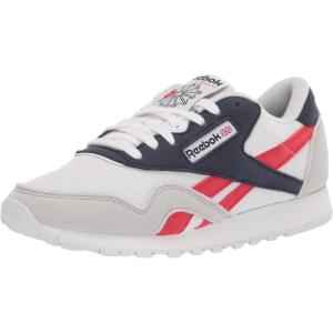 imageReebok Mens Classic Nylon ShoesWhiteVector NavyPrimal Red