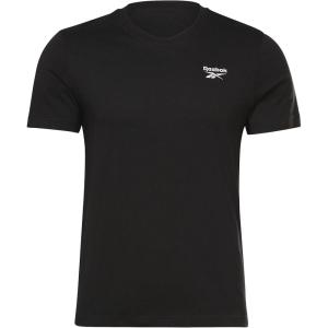 imageReebok Mens Small Logo TeeBlackWhite Small Logo