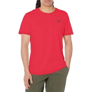 imageReebok Mens Small Logo TeeVector RedBlack