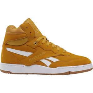 imageReebok UnisexAdult Bb4000 Ii Mid SneakerRetro GoldShocking OrangeWhite