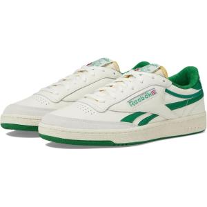 imageReebok Unisexs Club C 85 Sneaker 85 Men10 WomenChalkWhiteGlen Green