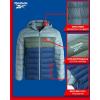 imageReebok Mens Jacket  Lightweight Hooded Quilted Puffer Coat  Warm Insulated Winter Jacket for Men S4XBlue Slate