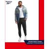 imageReebok Mens Jacket  Lightweight Hooded Quilted Puffer Coat  Warm Insulated Winter Jacket for Men S4XBlue Slate