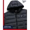 imageReebok Mens Jacket  Lightweight Hooded Quilted Puffer Coat  Warm Insulated Winter Jacket for Men S4XCharcoal Grey
