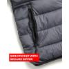 imageReebok Mens Jacket  Lightweight Hooded Quilted Puffer Coat  Warm Insulated Winter Jacket for Men S4XCharcoalBlack