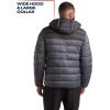 imageReebok Mens Jacket  Lightweight Hooded Quilted Puffer Coat  Warm Insulated Winter Jacket for Men S4XCharcoalBlack