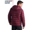 imageReebok Mens Jacket  Lightweight Hooded Quilted Puffer Coat  Warm Insulated Winter Jacket for Men S4XClassic Maroon