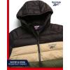imageReebok Mens Jacket  Lightweight Hooded Quilted Puffer Coat  Warm Insulated Winter Jacket for Men S4XDark Brown