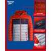 imageReebok Mens Jacket  Lightweight Hooded Quilted Puffer Coat  Warm Insulated Winter Jacket for Men S4XRust