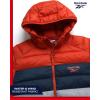 imageReebok Mens Jacket  Lightweight Hooded Quilted Puffer Coat  Warm Insulated Winter Jacket for Men S4XRust