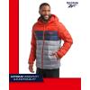 imageReebok Mens Jacket  Lightweight Hooded Quilted Puffer Coat  Warm Insulated Winter Jacket for Men S4XRust