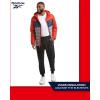 imageReebok Mens Jacket  Lightweight Hooded Quilted Puffer Coat  Warm Insulated Winter Jacket for Men S4XRust
