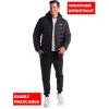 imageReebok Mens Jacket  Lightweight Hooded Quilted Puffer Coat  Warm Insulated Winter Jacket for Men S4XSolid Black