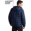 imageReebok Mens Jacket  Lightweight Hooded Quilted Puffer Coat  Warm Insulated Winter Jacket for Men S4XSolid Vector Navy