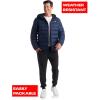 imageReebok Mens Jacket  Lightweight Hooded Quilted Puffer Coat  Warm Insulated Winter Jacket for Men S4XSolid Vector Navy