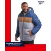 imageReebok Mens Winter Jacket  Heavyweight Quilted Puffer Parka Coat  Weather Resistant Ski Jacket for Men MXXLBatik Blue