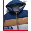imageReebok Mens Winter Jacket  Heavyweight Quilted Puffer Parka Coat  Weather Resistant Ski Jacket for Men MXXLBatik Blue