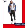 imageReebok Mens Winter Jacket  Heavyweight Quilted Puffer Parka Coat  Weather Resistant Ski Jacket for Men MXXLBatik Blue