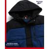 imageReebok Mens Winter Jacket  Heavyweight Quilted Puffer Parka Coat  Weather Resistant Ski Jacket for Men MXXLBatik BlueBlack