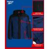 imageReebok Mens Winter Jacket  Heavyweight Quilted Puffer Parka Coat  Weather Resistant Ski Jacket for Men MXXLBatik BlueBlack