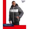 imageReebok Mens Winter Jacket  Heavyweight Quilted Puffer Parka Coat  Weather Resistant Ski Jacket for Men MXXLCharcoal Grey