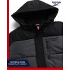 imageReebok Mens Winter Jacket  Heavyweight Quilted Puffer Parka Coat  Weather Resistant Ski Jacket for Men MXXLCharcoal GreyBlack