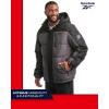 imageReebok Mens Winter Jacket  Heavyweight Quilted Puffer Parka Coat  Weather Resistant Ski Jacket for Men MXXLCharcoal GreyBlack
