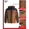 imageReebok Mens Winter Jacket  Heavyweight Quilted Puffer Parka Coat  Weather Resistant Ski Jacket for Men MXXLDark Khaki
