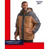 imageReebok Mens Winter Jacket  Heavyweight Quilted Puffer Parka Coat  Weather Resistant Ski Jacket for Men MXXLDark Khaki