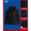 imageReebok Mens Winter Jacket  Heavyweight Quilted Puffer Parka Coat  Weather Resistant Ski Jacket for Men MXXLJet Black