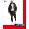 imageReebok Mens Winter Jacket  Heavyweight Quilted Puffer Parka Coat  Weather Resistant Ski Jacket for Men MXXLJet Black