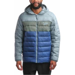imageReebok Mens Jacket  Lightweight Hooded Quilted Puffer Coat  Warm Insulated Winter Jacket for Men S4XBlue Slate