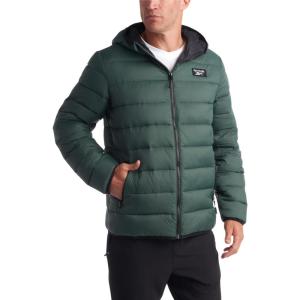 imageReebok Mens Jacket  Lightweight Hooded Quilted Puffer Coat  Warm Insulated Winter Jacket for Men S4XHunter