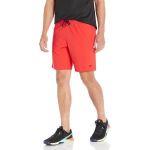 imageReebok Mens Workout Ready Woven ShortsDynamic RedBlack Small Logo