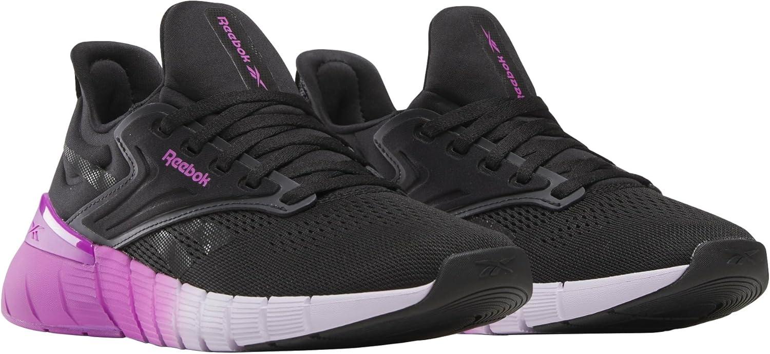 imageReebok Womens Nano Gym SneakerBlackPurple RaveDigital Gleam