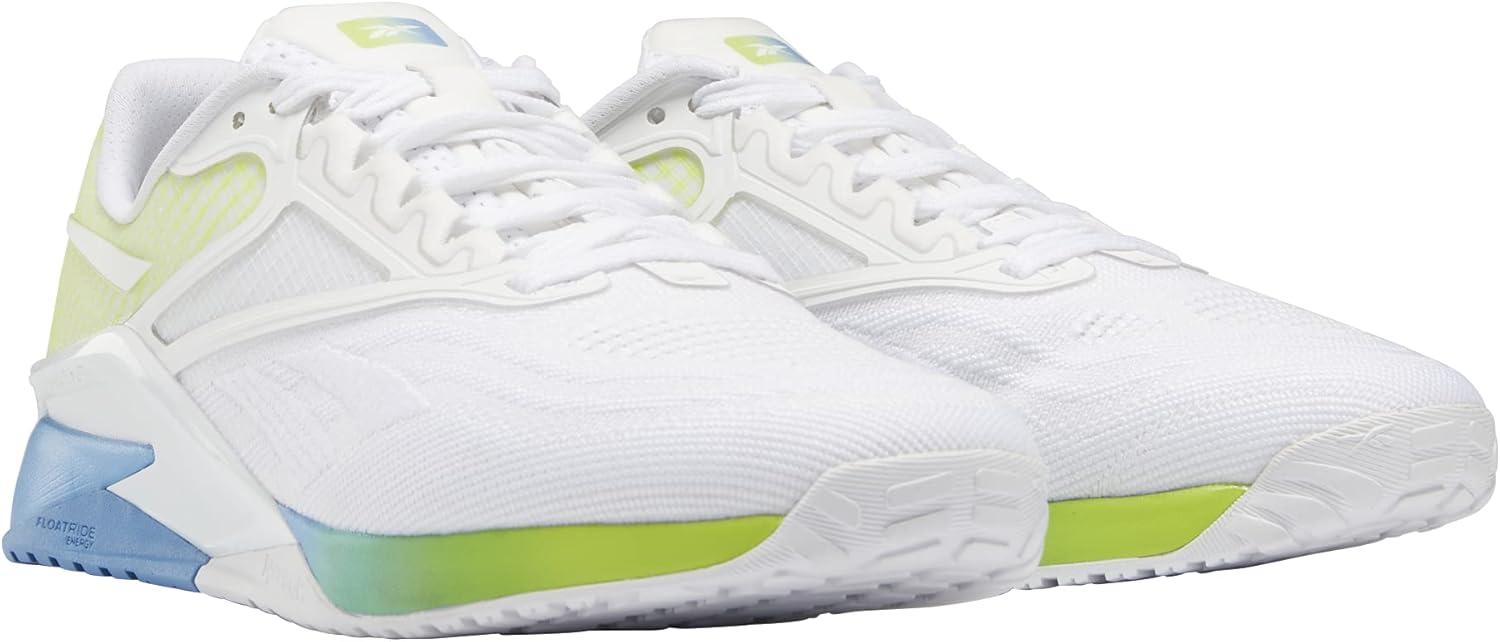 imageReebok Womens Nano X2 Cross Trainer SneakerCloud WhiteEssential BlueAcid Yellow