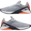 imageReebok Womens X NAT Geo Nano X1 Vegan Cross TrainerCold GreyBlackOrange Flare