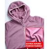 imageReebok Womens Active Sweatshirt  Performance Fleece Zip Hoodie Sweatshirt  Dry Fit Performance Outerwear for Women SXLDusty Rose
