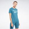 imageReebok Womens Big Logo TeeSteely Blue