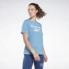 imageReebok Womens Big Logo TeeSteely Blue
