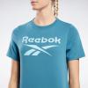 imageReebok Womens Big Logo TeeSteely Blue