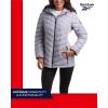 imageReebok Womens Jacket  Lightweight Quilted Puffer Parka Coat with Flex Stretch Panels  Casual Jacket for Women SXLDove Grey