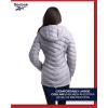 imageReebok Womens Jacket  Lightweight Quilted Puffer Parka Coat with Flex Stretch Panels  Casual Jacket for Women SXLDove Grey